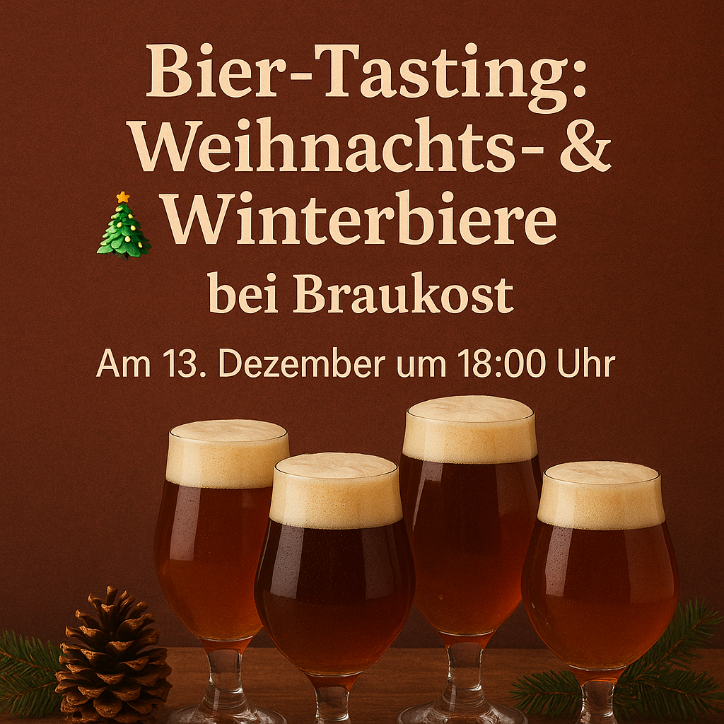 Bier-Tasting bei Braukost: Weihnachts- & Winterbiere