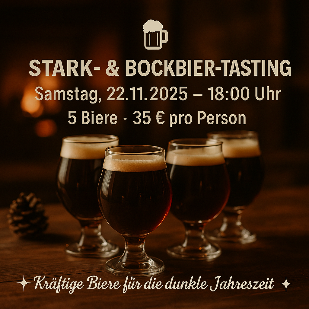 🍺 Stark- & Bockbier-Tasting | Samstag, 22. November 🍺