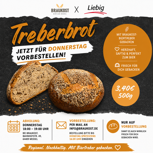 Frisches Treberbrot – jetzt bei Braukost vorbestellen